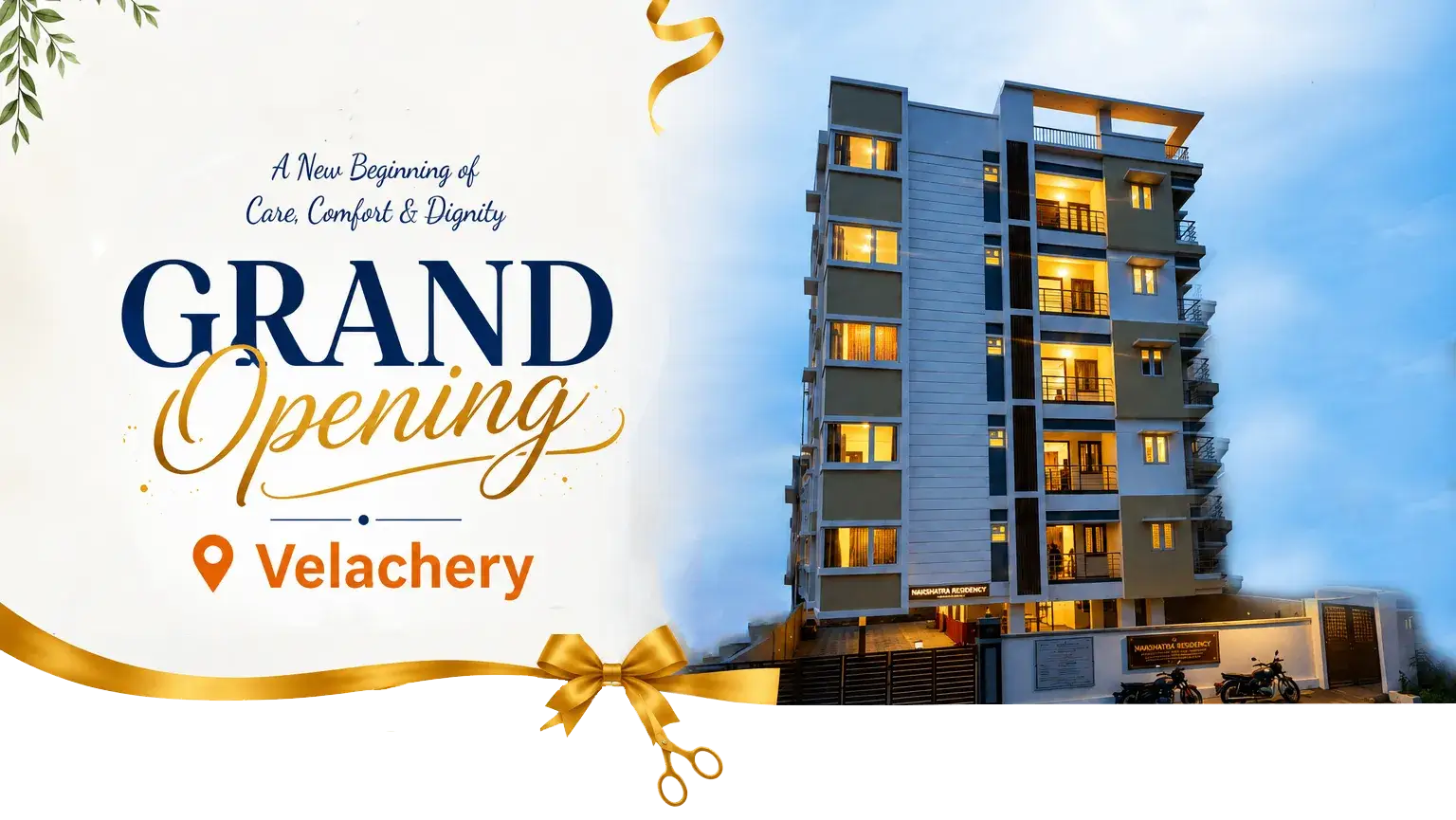 Asthra Senior Living Home Velachery Chennai providing premium senior care services
